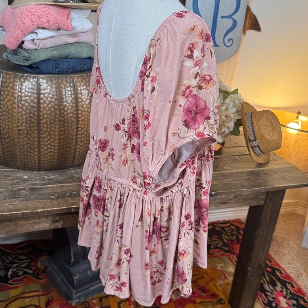 Torrid Pink Floral Shirt - Picture 6 of 6